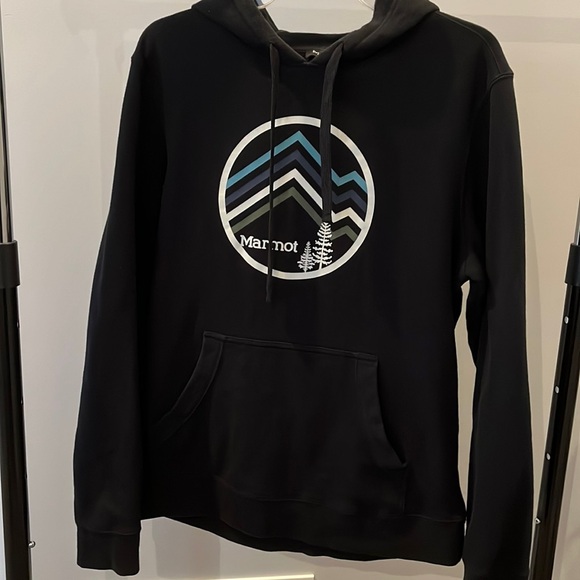 Marmot Mens Hooded Long Sleeve Sweatshirt Sz Med - Picture 1 of 3